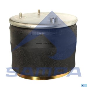 Пневморессора DAF CF85 задн. моста (металл.стакан 1отв.M16мм,верх 2шп.М10/1штуц. SP55836K10 SAMPA