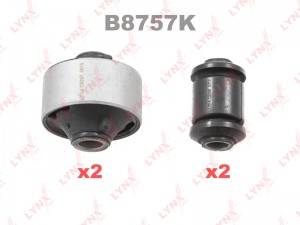 к-кт сайлентблоков рычага перед.! 2пер.+ 2зад.\Toyota Avensis/Corolla/Corolla Ve B8757K LYNXAUTO