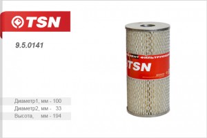 Фильтр масляный для а/м ГАЗ 53 "TSN" 950141 TSN