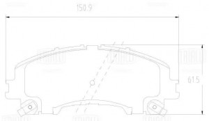 Колодки торм. Nissan X-Trail T32 (14-)/Renault Koleos (16-) диск. перед. (PF 236 PF 2367 TRIALLI
