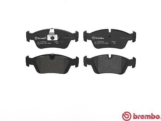 Колодки тормозные BMW 3 (E36,E46) передние (4шт.) BREMBO P06024 BREMBO