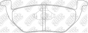 Колодки тормозные дисковые FORD MAVERICK/MAZDA TRIBUTE 2.3-3.0 01-  PN5808 PN5808 NIBK