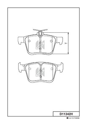 Колодки тормозные дисковые VW GOLF VII, AUDI A3 (8V_) D11342H D11342H MK KASHIYAMA