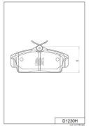 Колодки тормозные дисковые пер.NISSAN ALMERA 00-,PRIMERA 96-02 D1230H D1230H MK KASHIYAMA