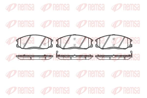 771 02 D13024M-01=Y12-52001M !колодки дисковые п.\ Hyundai XG 25/30/300 2.5i/3.0 0771.02 REMSA