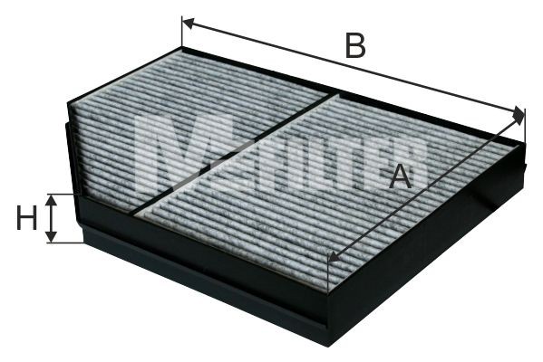 фильтр воздушный салона! угольный 231x311x36\ MB ActrosII/Antos/Arocs K9138C MFILTER AUTOMOTIVE FILTERS