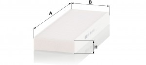 Фильтр салонный PORSCHE 911 (992) 2019- CU28010 CU28010 MANN FILTER