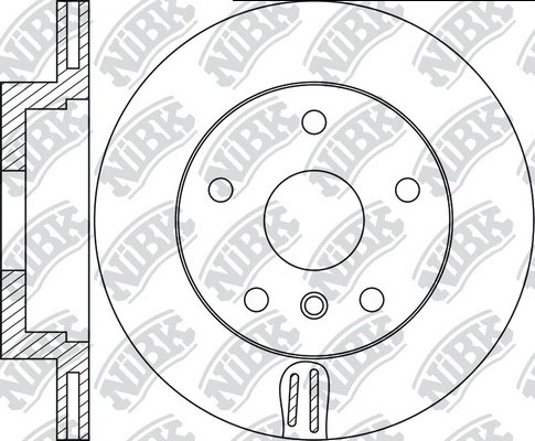 Диск тормозной передний BMW 5 F10 10 RN1773 RN1773 NIBK