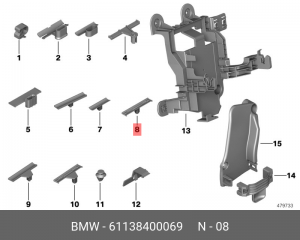 Держатель провода BMW 61 13 8 400 069 BMW