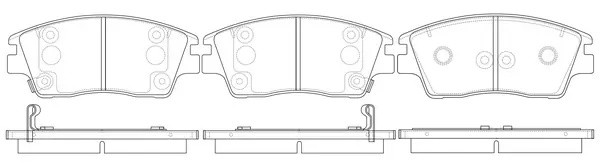 Колодки тормозные передние HYUNDAI TUCSON/KIA SPORTAGE 15- BP11009 BP11009 SB NAGAMOCHI