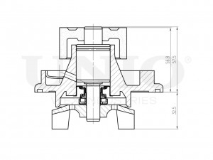 Помпа водяная WAP-10068 UNIO