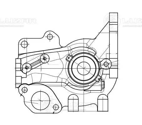 помпа!\ МТЗ-1221, MAZ-5551 с дв. ММЗ-260 LWP 1208 LUZAR