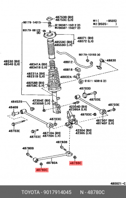Гайка 90179-14045 90179-14045 TOYOTA