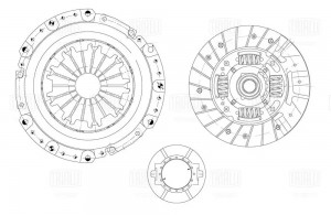 Сцепление в сборе для а/м Hyundai Getz (02-) 1.3i (дв. G4EA) (5 МКПП) (200 мм) ( FR0816 TRIALLI