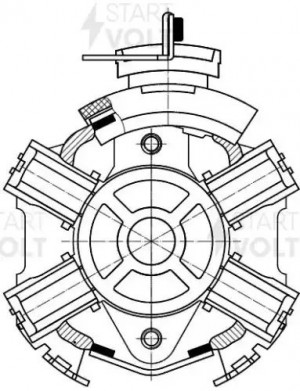Узел щеточный стартера для а/м Mercedes-Benz Sprinter (06-) 2.1CDI (VBS 1502) VBS 1502 START VOLT