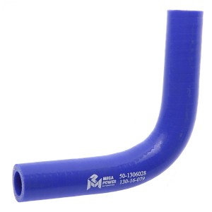 Патрубок ЗИЛ,МТЗ термостата (d=18) силикон MEGAPOWER 130-16-079 MEGA POWER