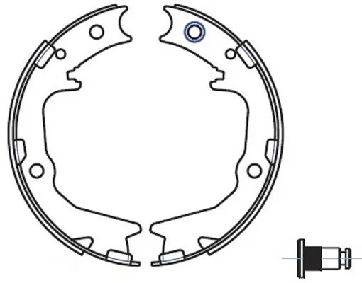 Колодки стояночного тормоза MITSUBISHI LANCER 01/OUTLANDER 03/GALANT 9603 BS2370 BS23704 SB NAGAMOCHI