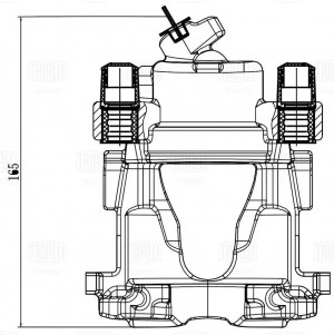 Суппорт торм. для а/м Renault Logan II (12-)/Sandero II (14-) перед. лев. d48мм  CF 204702 TRIALLI