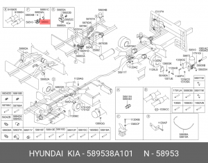 Штуцер тормозной системы UNIVERSE М22 тр12,7 90гр 589538A101 HYUNDAI KIA