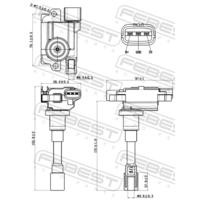 Катушка зажигания 07640001 FEBEST