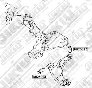 Сайлентблок  MAZDA 323 BJ Jan 98 Jan 4 BH25022 BH25022 JIKIU