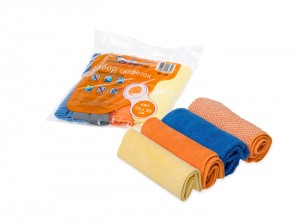 Набор салфеток из микрофибры в "рулончиках" 4шт 30х30см AB-V-03 AB-V-03 AIRLINE