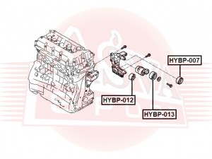 РОЛИК НАТЯЖНОЙ HYBP013 HYBP-013 ASVA