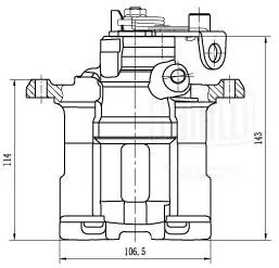 Суппорт торм. VW Transporter T4 (90-) зад. прав. d=38мм (CF 002000) CF002000 TRIALLI