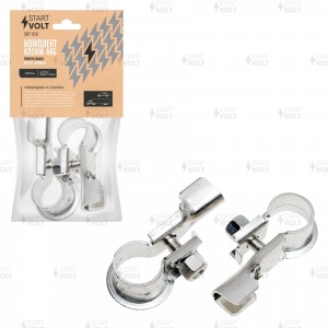 Комплект клемм АКБ медь с цинковым покрытием, до 50мм обжим и пайка  SBT016 SBT 016 START VOLT