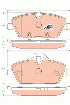 Колодки передние MINI (R55-59) GDB1870 GDB1870 TRW