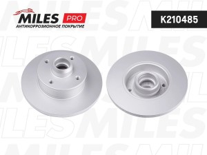 Диск тормозной (серия PRO с антикоррозионным покрытием) VOLKSWAGEN GOLF2/3/PASSA K210485 MILES