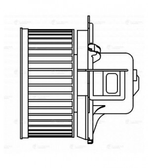 Э/вентилятор отоп. для а/м Peugeot 206 (00-) A/C+ (LFh 20206) LFH 20206 LUZAR
