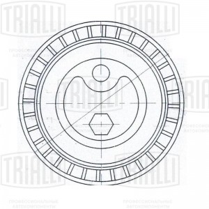 Ролик привод. ремня для ам BMW 3 (91-) 1.6,1.8,2.5,3.0,3.2 (CM 5331) CM 5331 TRIALLI