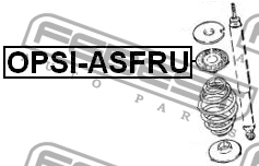 Проставка задн пружины верхняя OPEL VECTRA A, ASTRA F OPSI-ASFRU OPSI-ASFRU FEBEST