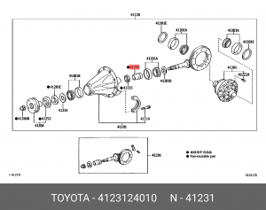Втулка хвостовика TOYOTA 41231-24010 41231-24010 TOYOTA