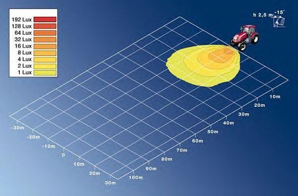 фонарь рабочего освещения! за кабиной \DAF, Iveco 1GA007506-007 HELLA