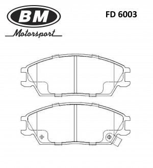 Колодки тормозные дисковые передние FD6003 FD6003 BM MOTORSPORT