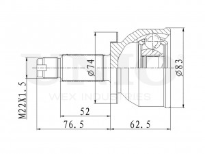ШРУС внешний CVJ-20179 UNIO