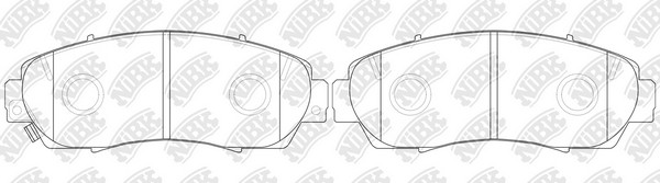 Колодки тормозные дисковые HONDA CROSSTOUR 2012 PN8802 PN8802 NIBK