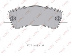 Колодки тормозные задние подходит для CITROEN Jumper, FIAT Ducato, PEUGEOT Boxer BD-2830 LYNXAUTO