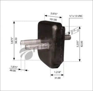 Опора радиатора нижняя Columbia 360047 MANSONS