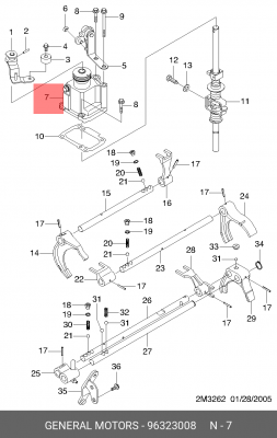 КРЫШКА КПП GENERAL MOTORS 96323008 96323008 GENERAL MOTORS