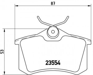 Колодки тормозные P85017 P85017 BREMBO