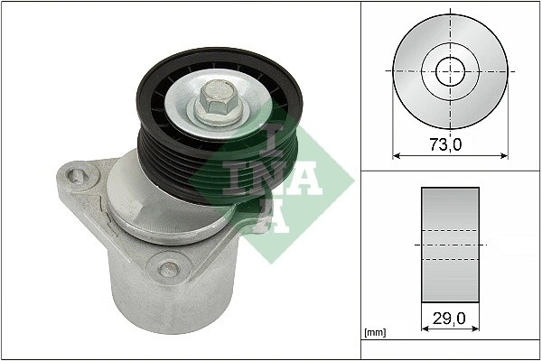 ролик натяжной!\ Ford Mondeo 1.8/2.0 16V 01>, Mazda 6 1.8/2.0/2.3 02> 534 0128 20 INA
