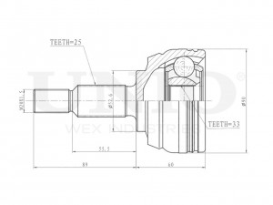 ШРУС внешний CVJ-20183 UNIO