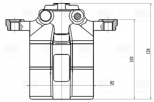 Суппорт тормозной задний правый d=35 мм CF052108 TRIALLI