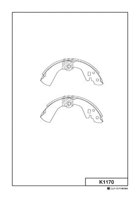 K1170-01 4127.00=464SBS=138 100-SX=361401B=FSB258 !колодки барабанные\ Nissan Bl K1170 MK KASHIYAMA