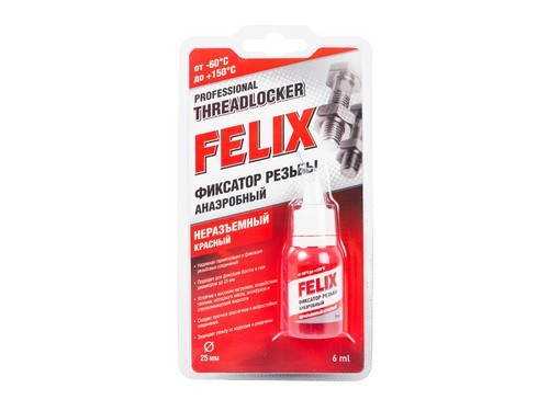 Фиксатор резьбы Felix (красн) 411040115 FELIX