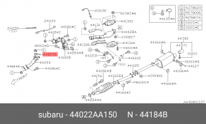 ПРОКЛАДКА ТУРБИНЫ 44022-AA150 44022AA150 SUBARU