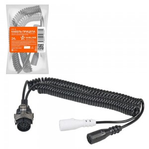 Кабель электрический прицепа N-type+S-type 15-полюсный сдвоенный L=5500мм пласти ATE-15 AIRLINE